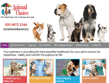 Tablet Screenshot of animal-choice.co.uk